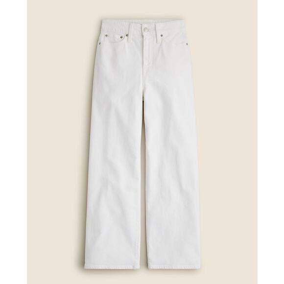 J Crew Curvy Slim Wide Leg Denim Casual Jeans US Women's 28 New - Picture 1 of 6